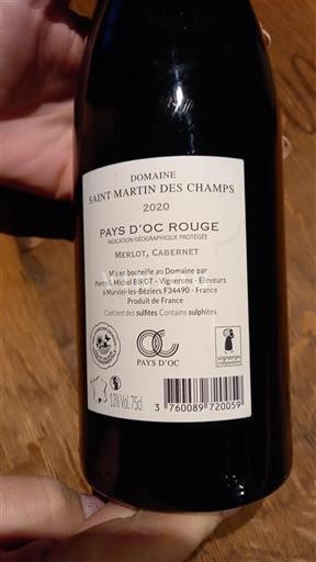 Languedoc in Roussillon Pays d'Oc Saint Martin Des Champs 2020