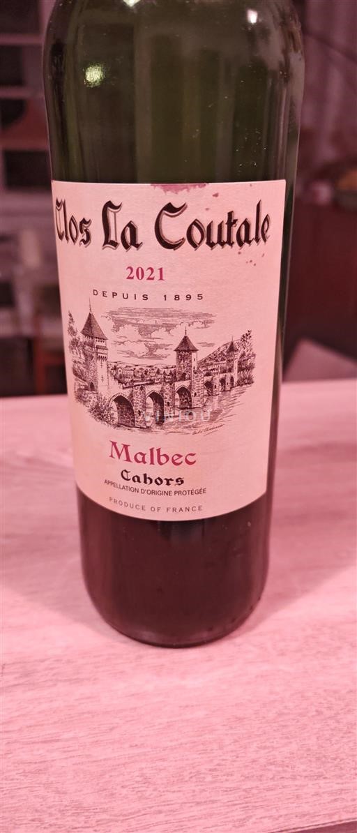 Sud-Ovest Cahors Clos La Coutale 2021