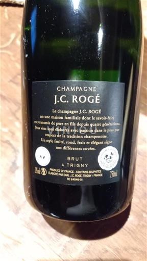 Champagne J.c. Rogé Icke årgångsbetecknad