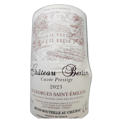 Bordeaux Saint-Émilion Château Bertin 2023