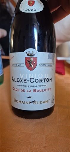 Bourgogne Aloxe-Corton Domaine Nudant Clos de la boulotte 2020