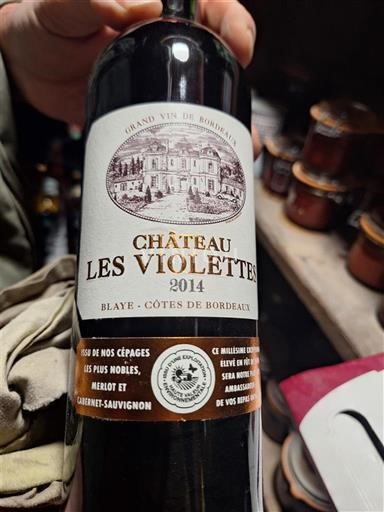 Bordeaux Blaye-Côtes-de-Bordeaux Château Les Violettes 2014
