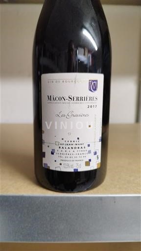 Burgundy Mâcon and Mâcon-Villages Grand Cru Cedric Et Jeanmarc Balandras Les Gravières 2017
