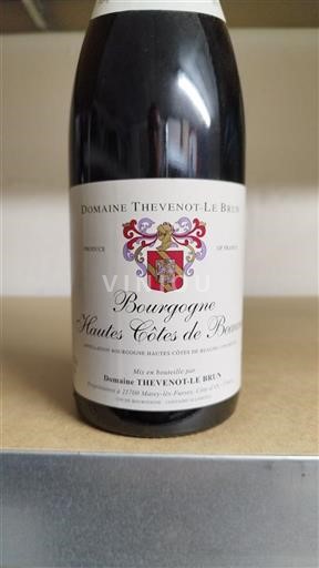 Burgund Hautes Côtes de Beaune Domaine Thevenotle Brun 2018