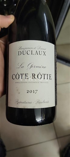 Valle del Ródano Côte-rôtie Duclaux La Germine 2017
