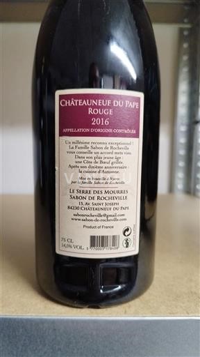 Rhônetal Châteauneuf-du-Pape Domaine Le Serre Des Mourres 2016
