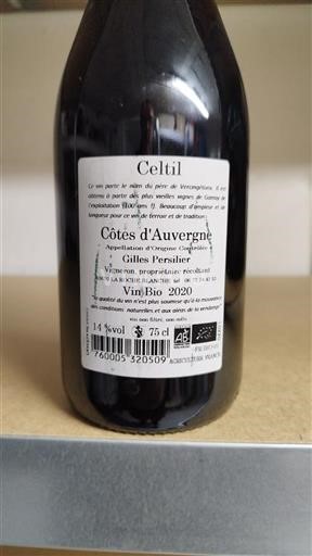 Valle della Loira Côtes-d'Auvergne Gilles Persilier Celtil 2020