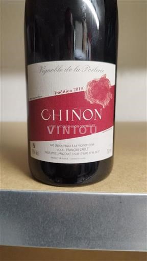 Loirevallei Chinon Vignoble De La Poëlerie Tradition 2018