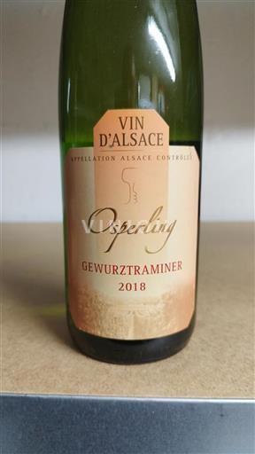 Alsace Gewurztraminer Osperling 2018