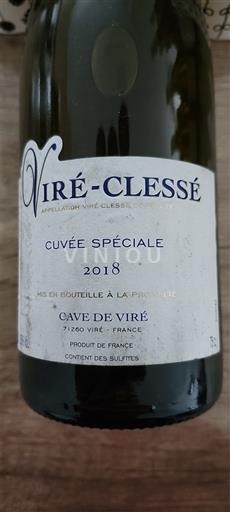 Bourgogne Viré-clessé Grand Cru Cave De Viré Spéciale 2018