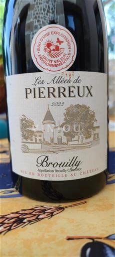 Beaujolais Brouilly Les Allées de Pierreux 2022