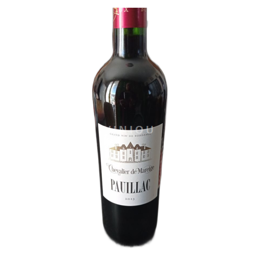 Vin Rouge sec Chevalier de Mareige 2023 France Bordeaux Pauillac AOC