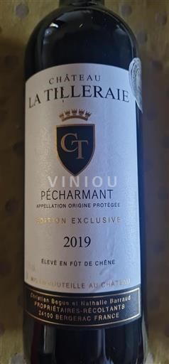 Sydväst Pécharmant Château La Tilleraie Édition Exclusive 2019