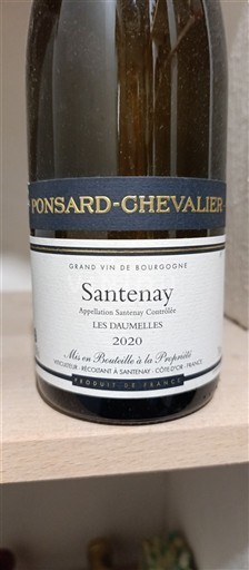 Burgundi Santenay Ponsardchevalier Les Daumelles 2020