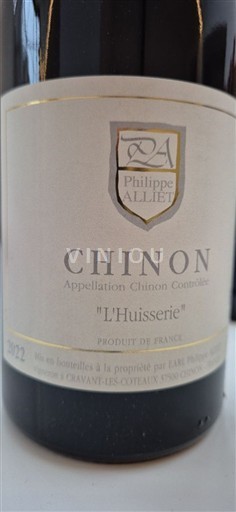 Thung lũng sông Loire Chinon Philippe Alliet L'Huisserie 2022