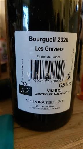 Bourgogne Les Graviers 2020