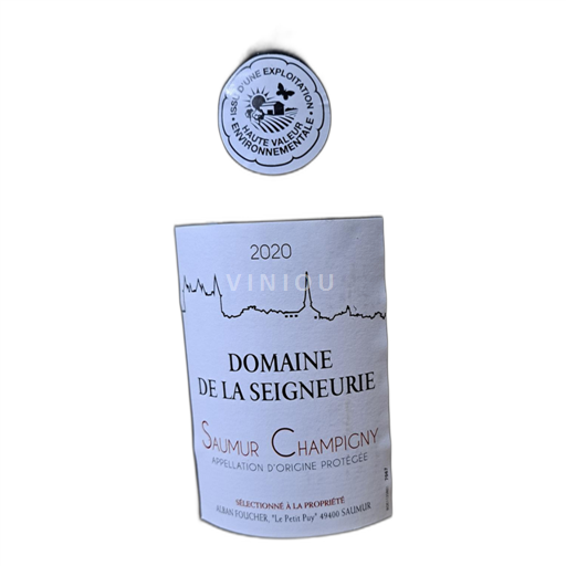 Loirevallei Saumur-champigny Domaine de la Seigneurie 2020