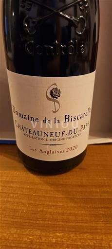 Rhône-dalen Châteauneuf-du-Pape La Biscarelle Les Anglaises 2020