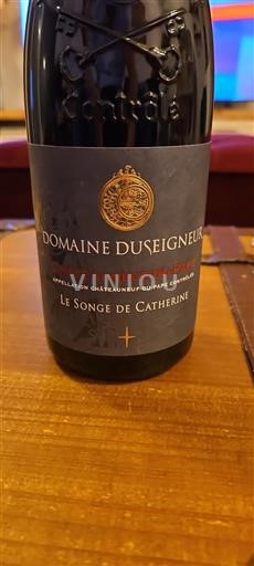 Vallée du Rhône Châteauneuf-du-pape Domaine Duseigneur Le Songe de Catherine 2020