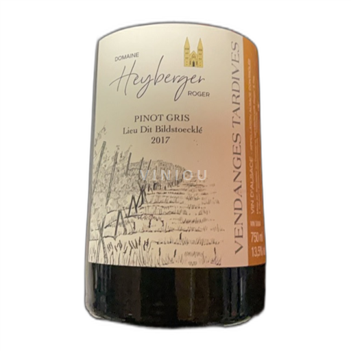 Alsácia Pinot gris Domaine Heyberger Lieu Dit Bildstoeckle 2017