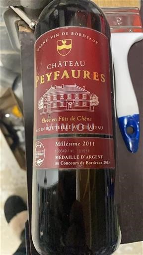 Bordeaux Ospecificerad Château Peyfaure 2011