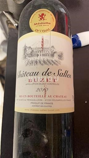 Lounais-Ranska Buzet Château Salles 2010
