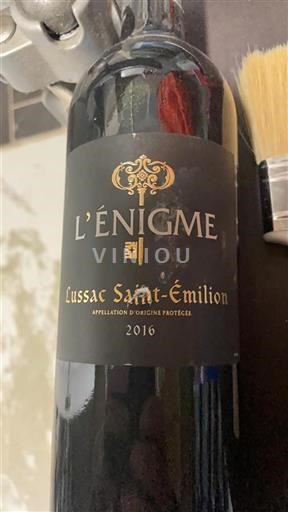 Bordéus Lussac-Saint-Émilion L'énigme 2016