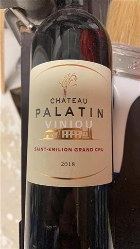 Burdeos Saint-Émilion Gran Cru Grand Cru Château Palatin 2018