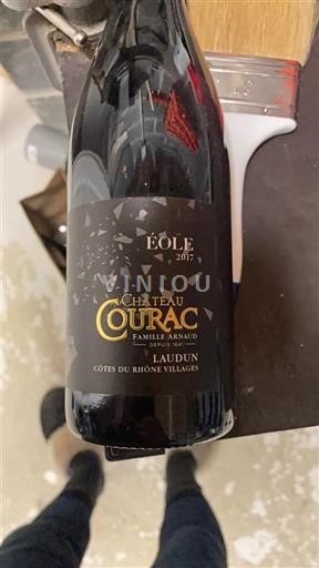 Rhônen laakso Côtes-du-rhône-villages Château Courac Éole 2017