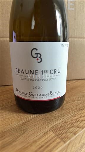 Bourgondië Beaune Premier Cru Domaine Guillaume Baduel Les Montrevenots 2020