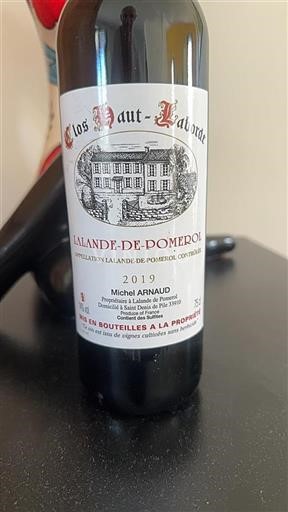 Bordeaux Lalande-de-Pomerol Clos Hautlaborde 2019