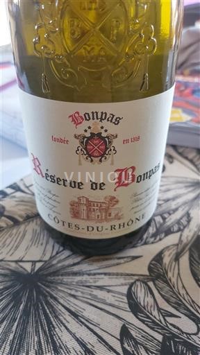 Rhônedalen Côtes du Rhône Bonpas Réserve de Bonpas Icke årgångsbetecknad