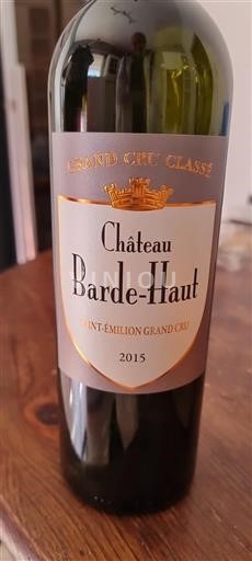 Burdeos Saint-Émilion Grand Cru Château Bardehaut 2015