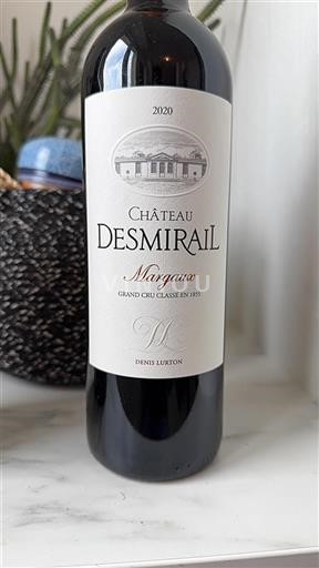 Bordeaux Margaux Grand Cru Château Desmirail 2020