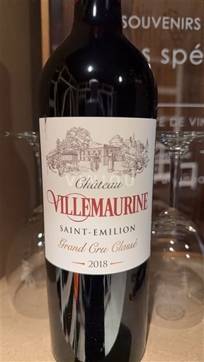 Bordeaux Saint-Émilion Château Villemaurine 2018