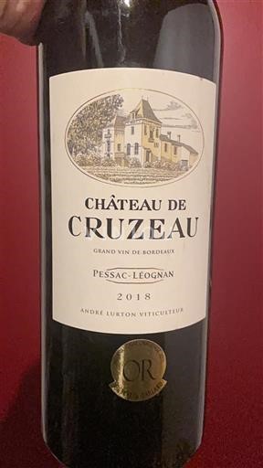 Bordeaux Pessac-Léognan Château Cruzeau 2018