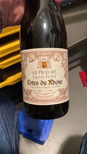 Rhône-dalen Côtes-du-Rhône Le Prieuré Saintpons Ikke årgangsbestemt