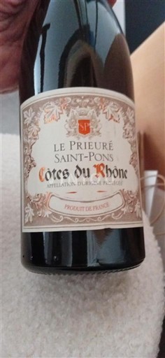 Valle del Ródano Côtes del Ródano Le Prieuré Saintpons Sin añada
