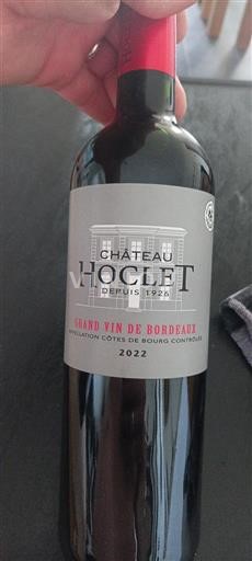 Bordeaux Côtes-de-bourg Château Hoglet 2022