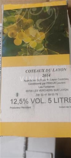 Vallée de la Loire Coteaux-du-layon Prieur Laurent 2014