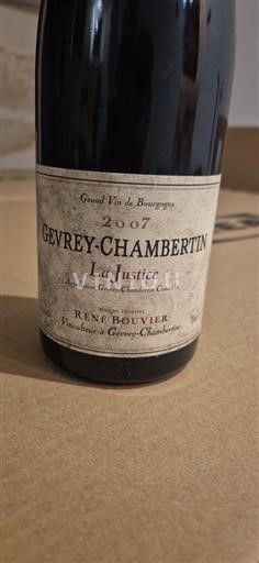 Burgundy Gevrey-Chambertin René Bouvier La Justice 2007