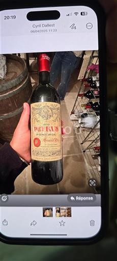 Bordeaux Pomerol Château Petrus 1970
