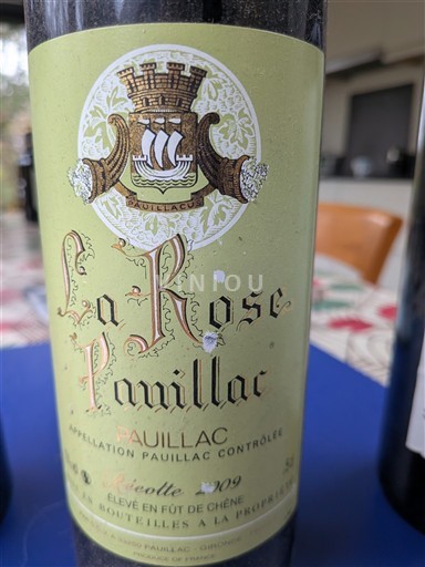 Bordeaux Pauillac La Rose Pauillac 2009