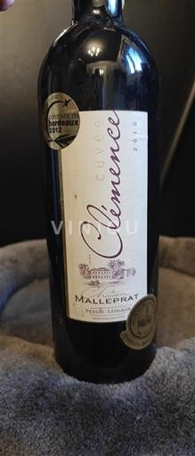 Bordeaux Pessac-Léognan Château Malleprat Clémence 2010