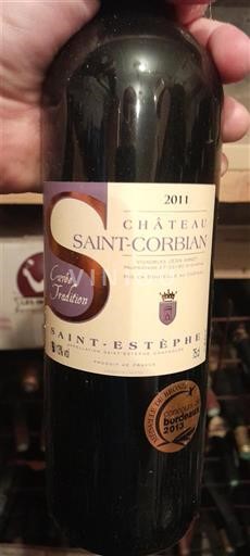 Bordéus Saint-Estèphe Château Saint Corbian Tradition 2011