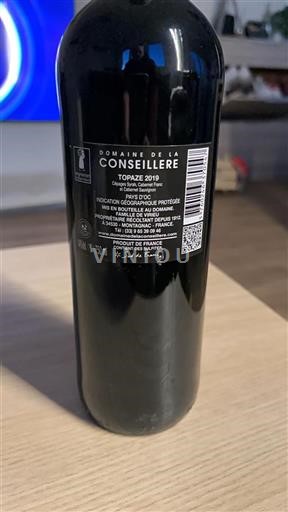 Languedoc ja Roussillon Pays d'Oc Domaine La Conseillère Topaze 2019