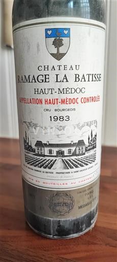 Bordeaux Haut-Médoc Château Ramage La Batisse 1983
