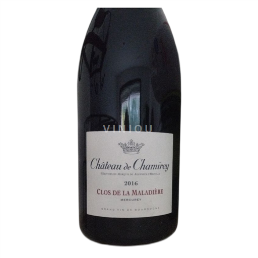 Vin Rouge sec Clos de la Maladière Château Chamirey 2016 France Bourgogne Mercurey AOC
