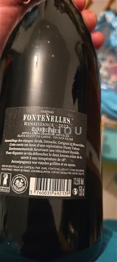 Languedoc Corbières Château Fontenelles Renaissance 2022
