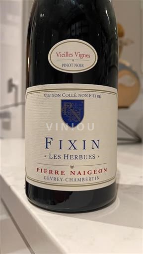 Burgund Fixin Pierre Naigeon Les Herbues Vieilles Vignes 2015